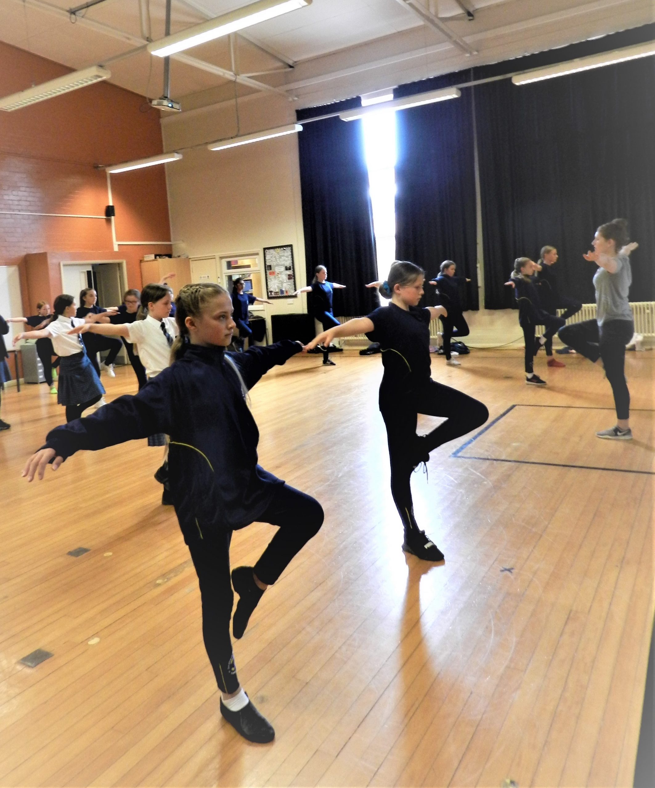 students in dance studio 2 students in dance studio 2