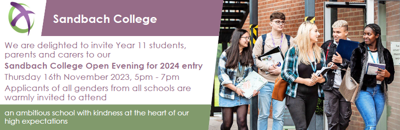 College open evening Nov 23 College open evening Nov 23